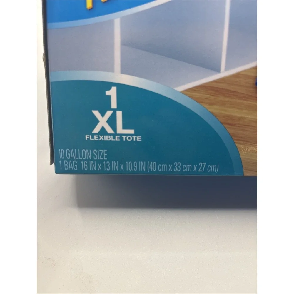3 Ziploc XL X-Large Flexible‎ Storage Totes 10 Gallon Clear Plastic New
